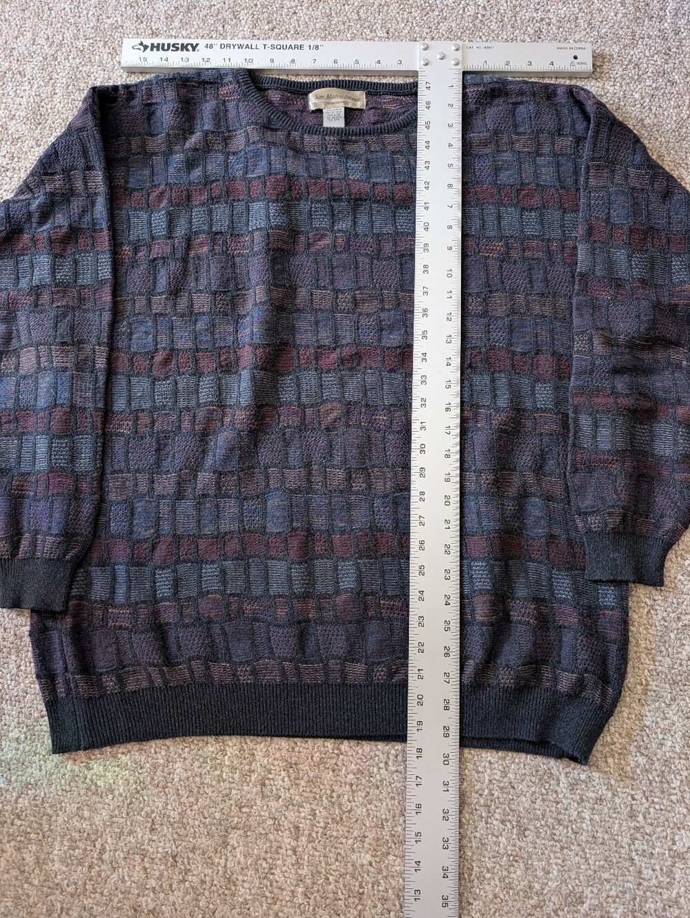 Vintage Men's Sweater Muted Palette